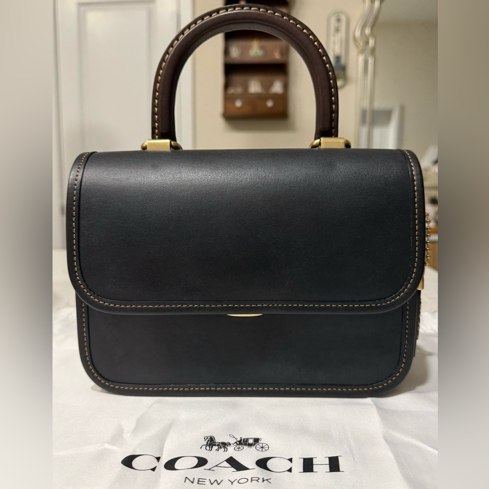 Coach Rogue Top Handle Bag In Colorblock Black